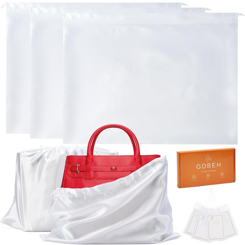 Two 3 Pack Dust Bags for Purses and Handbags-‎ 6 Total Bags NEW IN BOX!